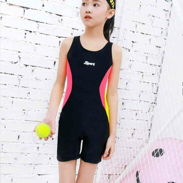 送料無料 スクール水着 キッズ 子供 スイムウェア オールインワン ジュニア 競泳水着 練習用 スイミング用品 女の子 日焼け防止 UVカット