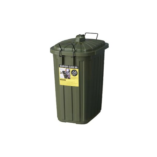 ゴミ箱 ダストボックス 幅36cm 60L グリーン 日本製 ふた付き ポリエチレン スチール スーパーカン キッチン 台所 店舗 ゴミ箱 ダストボックス 幅36cm 60L グリーン 日本製 ふた付き ポリエチレン スチール スーパーカン キッチン 台所 店舗