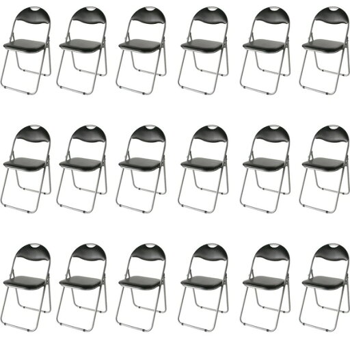 折りたたみパイプ椅子 【18脚入り/1セット】/ミーティングチェア IK-0102B 折りたたみパイプ椅子 【18脚入り/1セット】/ミーティングチェア IK-0102B