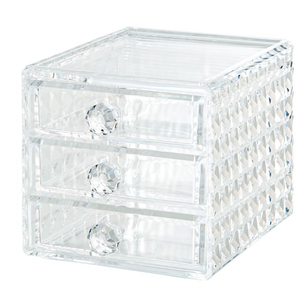 重なるコスメ小引出し 三段三杯小引き出し(TOP)