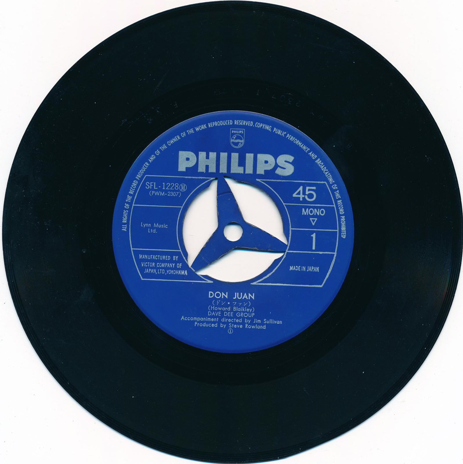 【中古レコード】デイブ・ディー・グループ/ドン・ファン／スティル・ライフ[EPレコード 7inch]