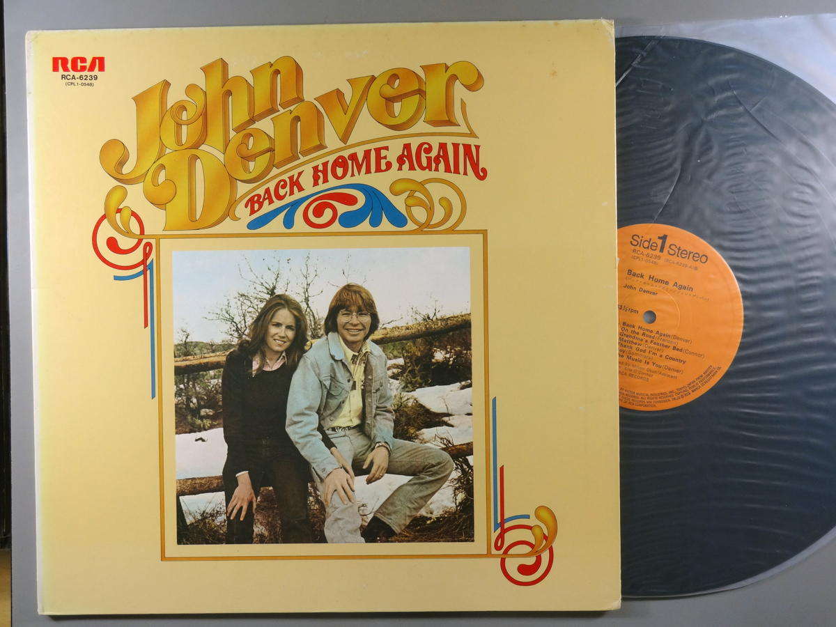 【中古LPレコード 12inch】【ジ】ジョン・デンバー(John Denver)/バック・ホーム・アゲイン(Back Home Again)