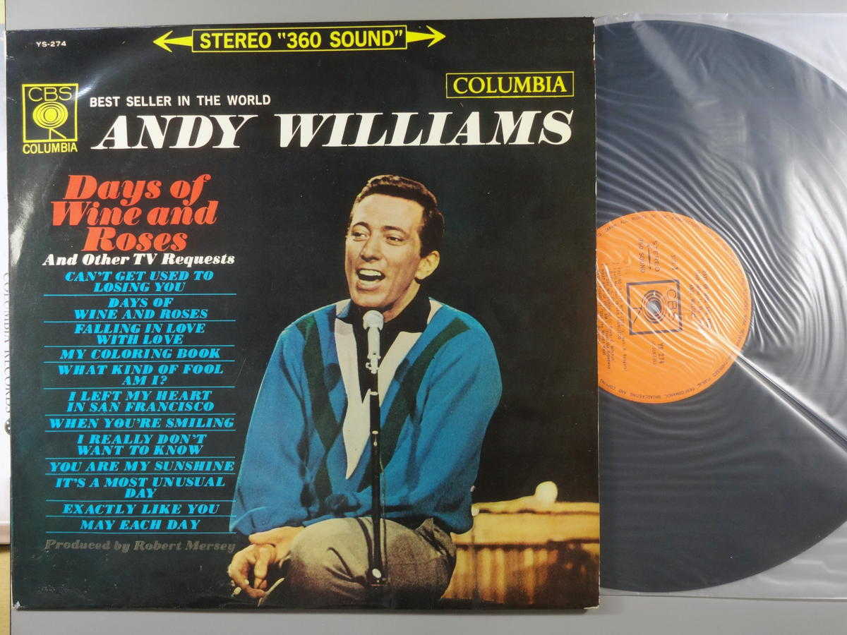 Record - 【中古LPレコード 12inch】【ア】アンディ・ウイリアムス(Andy Williams)/ベスト・セラー・イン・ザ・ワールド
