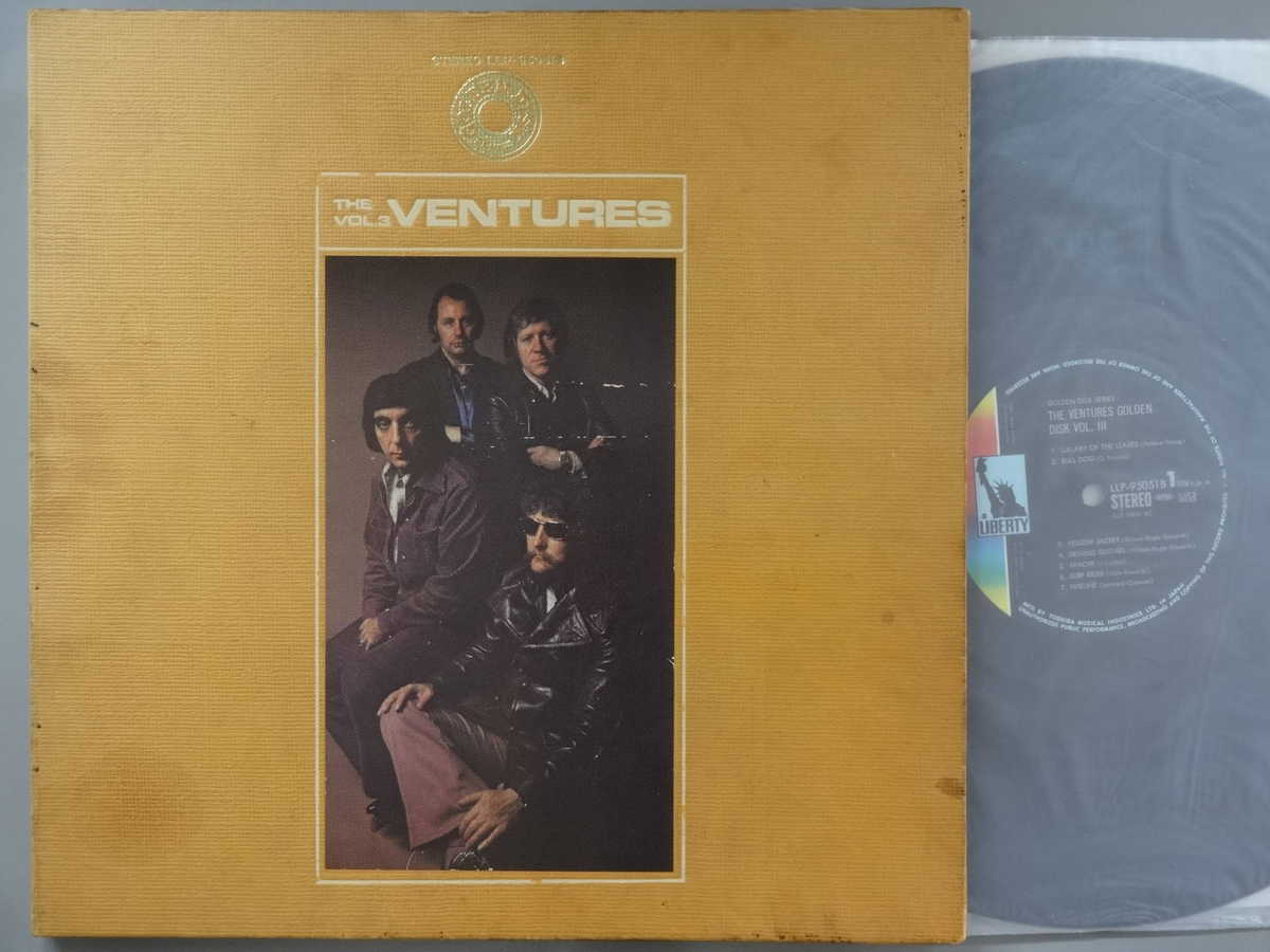 【中古LPレコード 12inch】【ベ】ベンチャーズ(Ventures)/ゴールデン・ディスク第3集:橙ジャケット〔2枚組〕