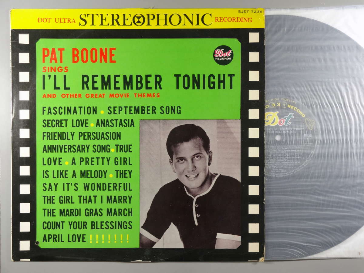 【中古LPレコード 12inch】【パ】パット・ブーン(Pat Boone)/映画主題歌を歌第2集