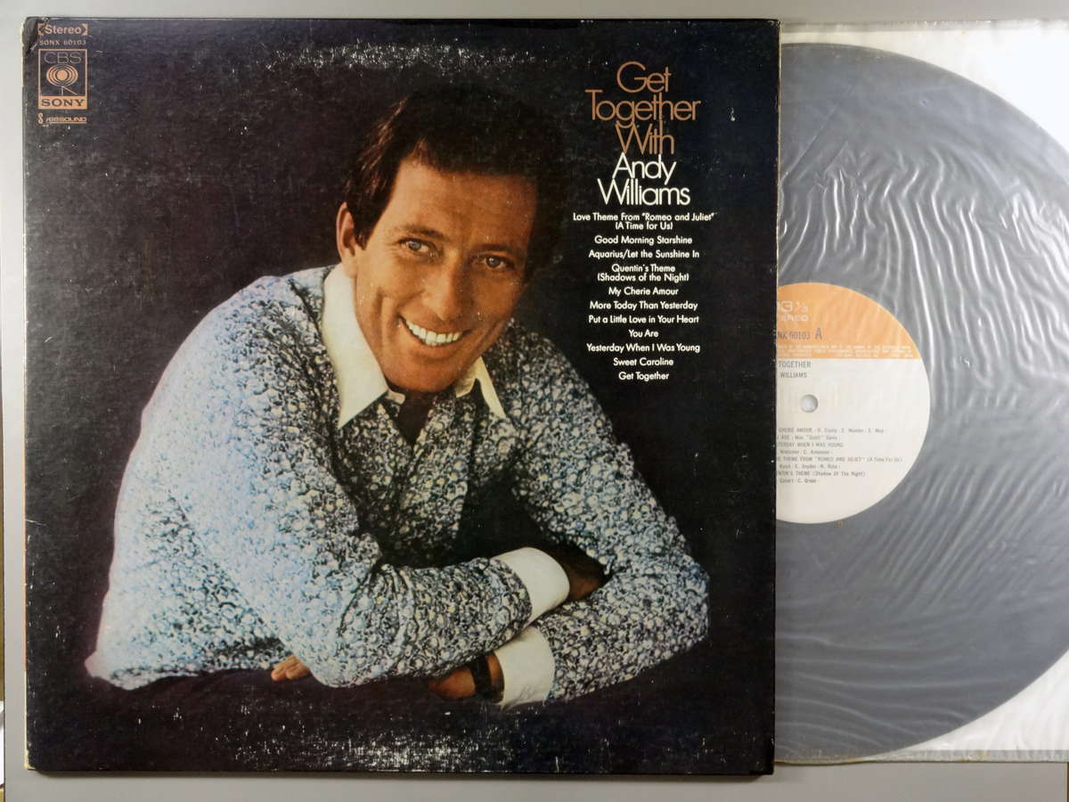 【中古LPレコード 12inch】【ア】アンディ・ウイリアムス(Andy Williams)/アンディと歌おう/ゲット・トゥゲザー