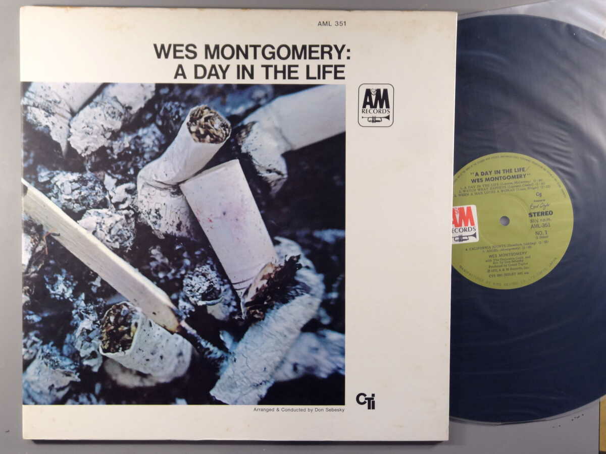 【中古LPレコード 12inch】【ウ】ウェス・モンゴメリー(Wes Montgomery)/ア・デイ・イン・ザ・ライフ(A Day In The Life)