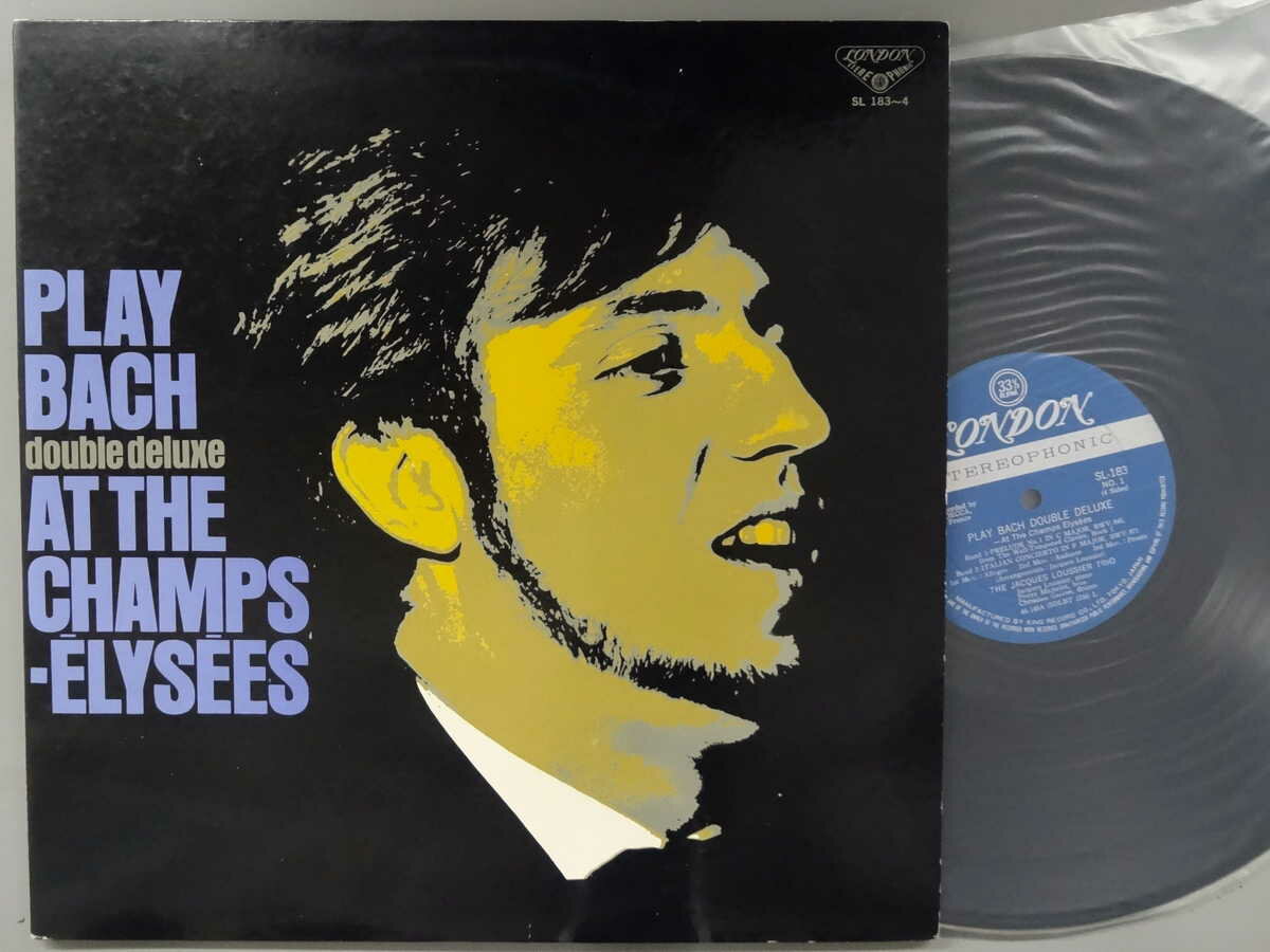 【中古LPレコード 12inch】【ジ】ジャック・ルーシェ・トリオ(Jacques Loussier Trio)/シャンゼリゼ劇場のプレイ・バッハ・ダブル・デラックス(Play Bach Aux Champs-Elysees)