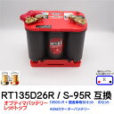 オプティマバッテリーレッドトップ RT-135D26R / S-95R 互換セット