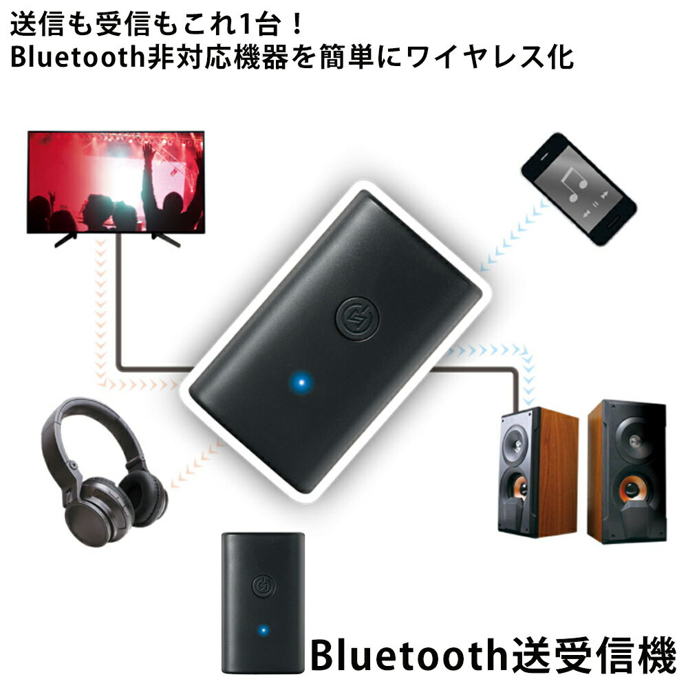 ブルートゥース 送信機 受信機 Bluetooth 送受信機 テレビ ヘッドホン イヤホン USB充電式 送信機 受信機 無線化 TV スピーカー 小型 コンパクト 軽量 携帯 TR-01 送料無料