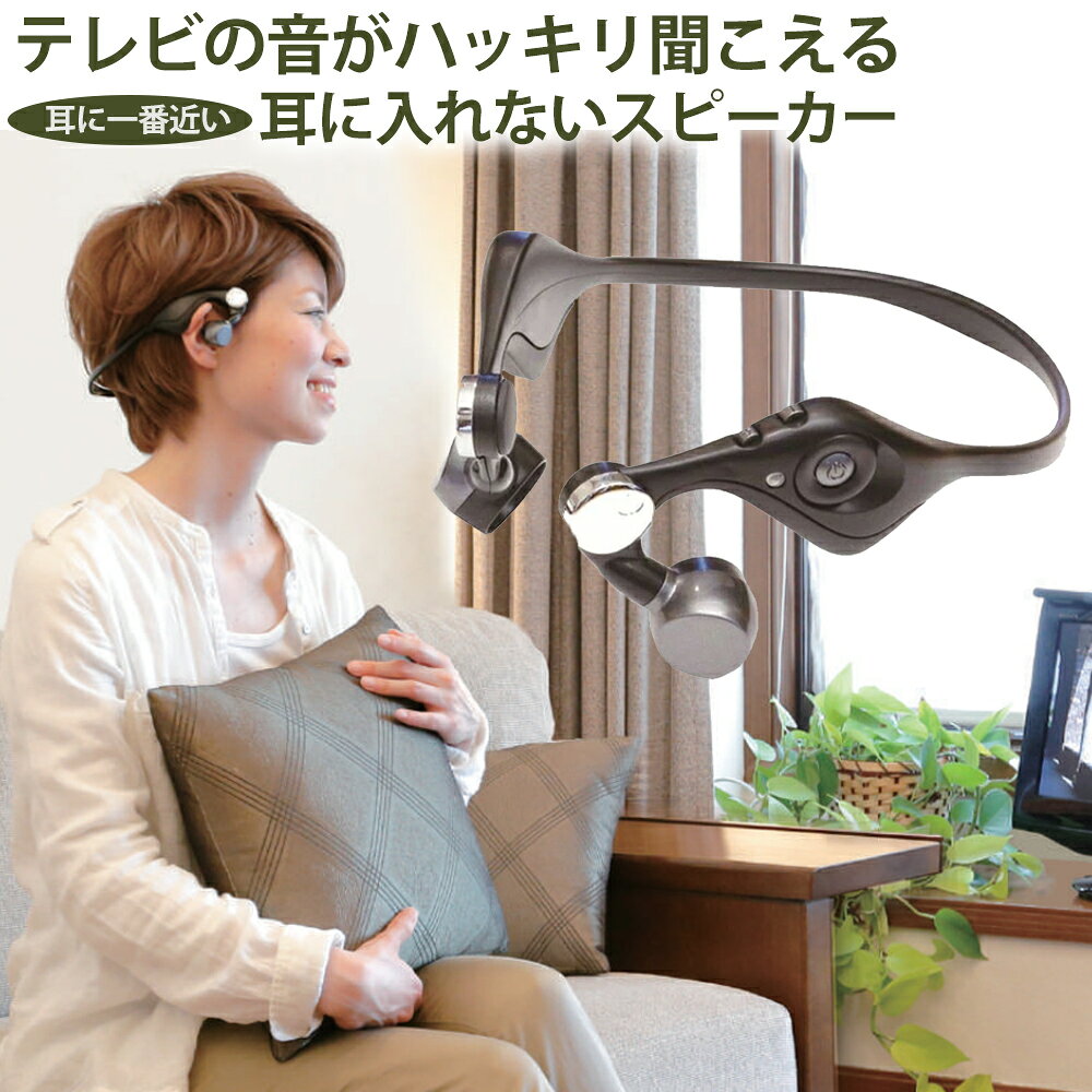 ワイヤレス イヤホン ヘッドホン 集音器 テレビ ワイヤレススピーカー テレビ用 耳元スピーカー 超指向型 受信機 充電式 送信機 みみもとホンTV ES-600GT 音響機器 助聴器 送料無料