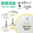 ＼50人に1人4/24～25限定／ ledシーリングライト ミニ ledライト 人感センサー オゾン 発生器 オゾン発生器 シーリングライト OZOFUL オゾフル 小型 ソケット 引っ掛け 電球色 昼白色 自動 人感 除菌 消臭 カビ予防 カビ防止 臭い ペット 犬 猫 対策 照明