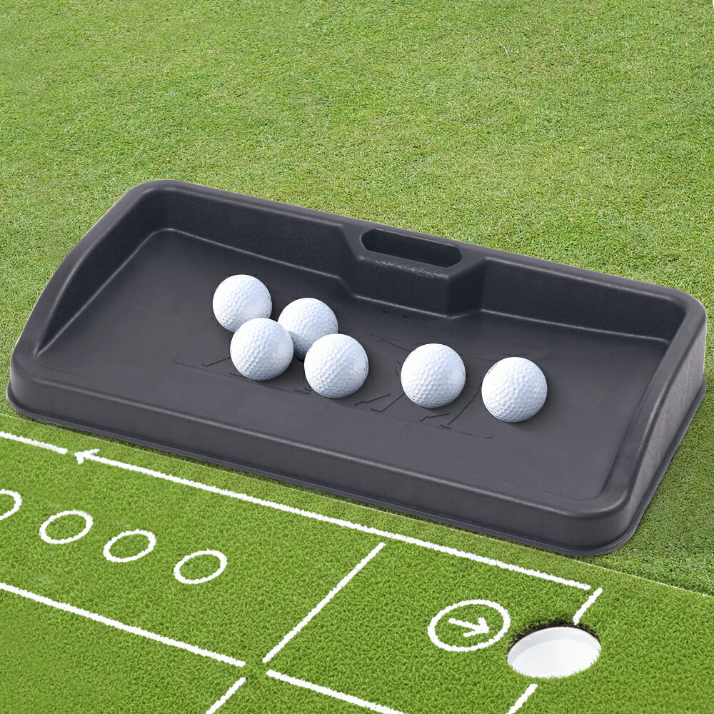 【100球対応/スマホスタンド】ゴルフボールトレイ ゴルフボールトレー パット パター パッティング 練習器具 ディスペンサー 打ちっぱなし ボールボックス 持ち運び 収納ケース 持ち運び コンパクト ゴルフ練習 スイング バルコニー アイアン ゴルフスイング トレーニング