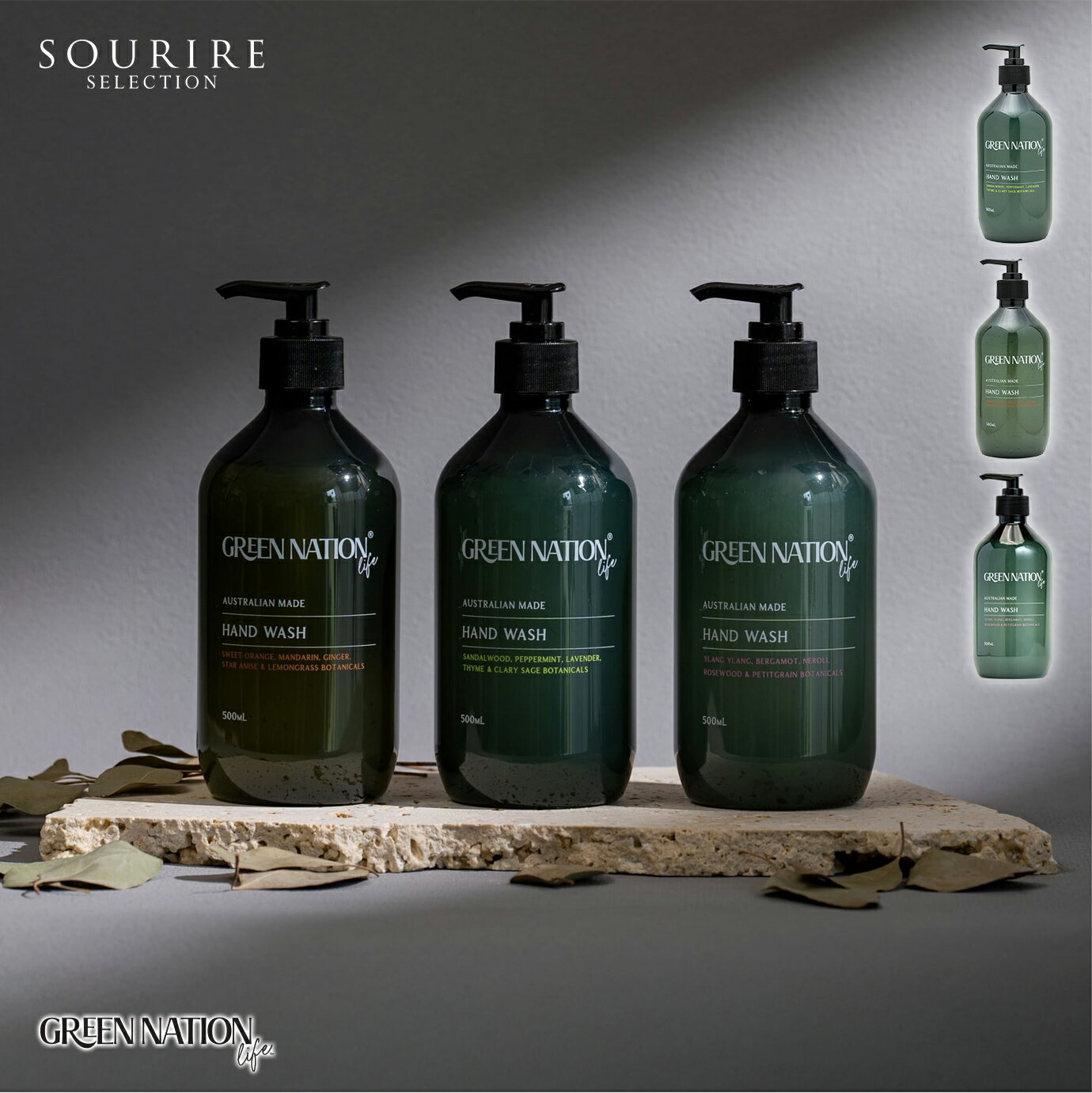 GREEN NATION LIFE グリーンネーションライフ ハンドウォッシュ 500ml 保湿 潤い 水分 スイートオレンジ レモングラス ラベンダー 植物成...