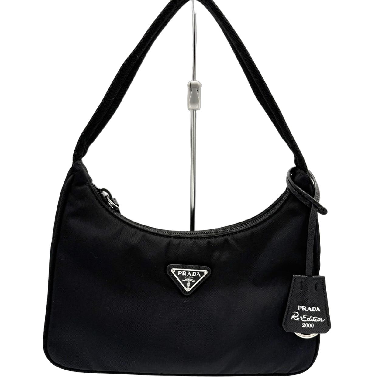 PRADA プラダ Re-Edition 2000 Re-Nylon リエディション 2000 リナイロン ショルダーバッグミニブラック レディースバッグ レディースファッション チャーム ロゴプレート トライアングルロゴ 三角プレート【中古】 sourire1-10000115 Enfinix 楽天市場店 パッケージ画像