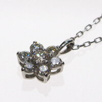 Pt900ダイヤモンドネックレス0.30ct【GGS鑑別書付】Pt85045cmチェーン付【ダイヤモンドネックレス】