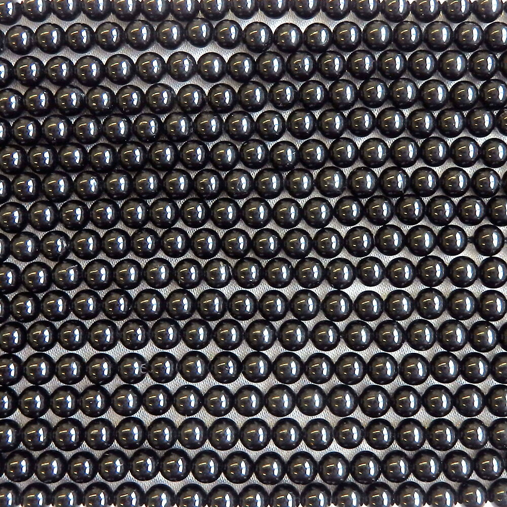 【ブラックフライデー ポイント2倍】両穴 オニキス ラウンド 4mm 10粒 天然石 黒瑪瑙 アクセサリー 素材 丸玉 ハンドメイド 素材 パーツ ハンドメイドパーツ レジン レジン素材