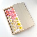 落雁 「花暦 一月の花」 水仙、福寿草、胡蝶蘭(紅白)、梅(紅白)、椿(紅白)【和菓子】【和菓子詰合せ】【お歳暮】【干菓子】【和三盆】【贈り物】