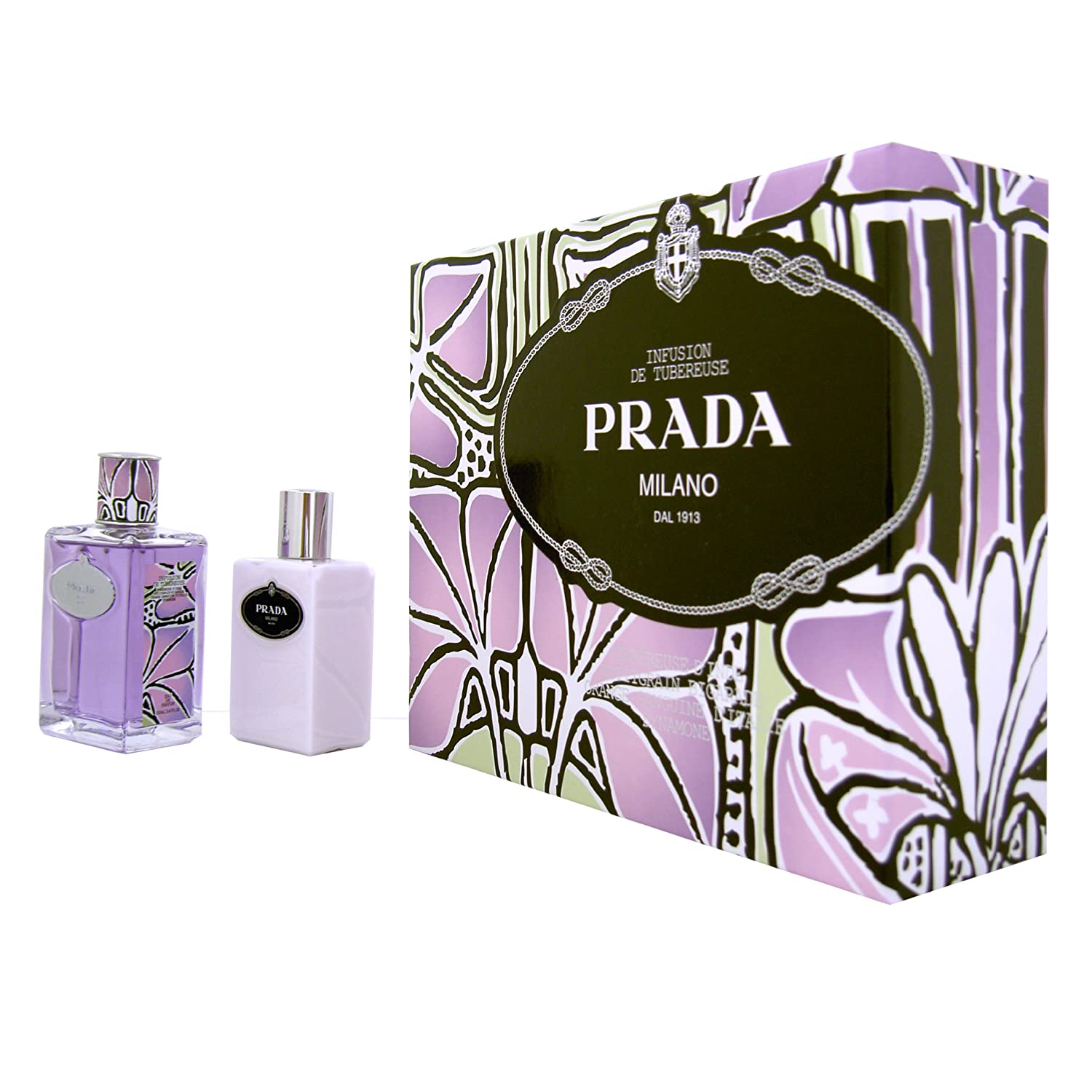 ★訳アリ・箱なし!正規品【PRADA】INFUSION DE TUBEREUSE EDP 100ml WOMEN'S Gift Set (Unboxed)【プラダ】インフュージョン チュベローズ EDP 100ml 2点セット(箱なし)【香水・フレグランス:フルボトル:レディース・女性用】【香水 福袋】