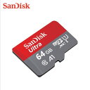 microSDJ[h 64GB SanDisk 100MB/b AvœK A1Ή UHS-1  COpbP[W SDJ[hϊA_v^[t 