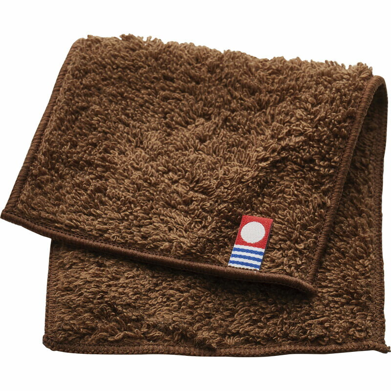 サスティナブルタオル 今治 ハーフハンカチ 64807 ブラウン