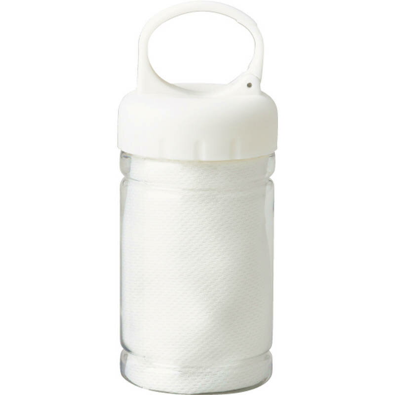 ボトル入アイスタオル（RPET） OD080 ホワイト