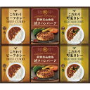 【送料無料】飛騨高山牧場 焼きハンバーグ&こだわりカレーセット BHF-DJR
