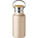 ウッドキャップ・ステンレスボトル 350mL 0062-02 シャンパンゴールド