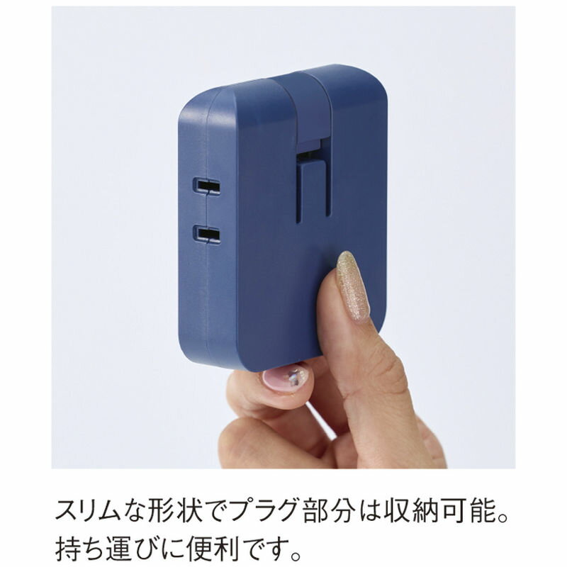 マルチアダプター（2AC＋2USB） 0065-01 ホワイト