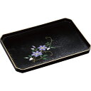 紀州塗 黒 鉄線 万能トレー 0000077