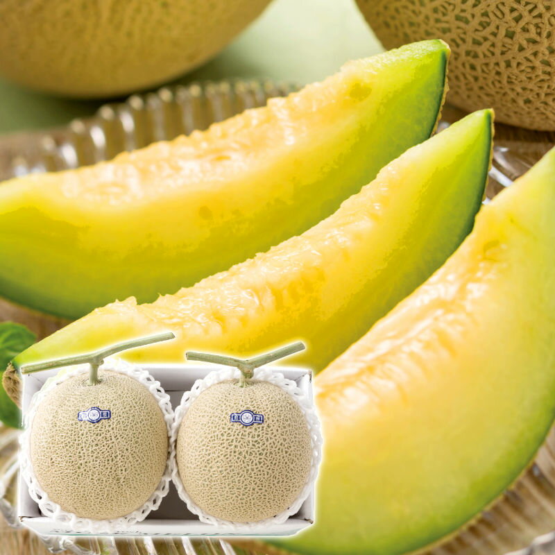 【楽天スーパーSALE 12/4 20:00〜12/11 1:59】冬の温室マスクメロン 2玉（約1.2kg×2） 2512198【直送品..