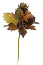 秋 紅葉 店舗装飾 販促 POP インテリア デコレーション 飾り付け 造花 フェイク ディスプレイ 店内装飾 イベント【どんぐりピック15cm】