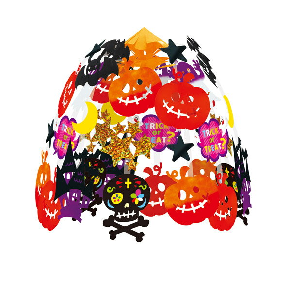 【ハロウィン】ジャックオーランタン2段センター H60×W60cm / ハロウィン 店舗装飾 パンプキン ディスプレイ デコレーション 飾り 販促