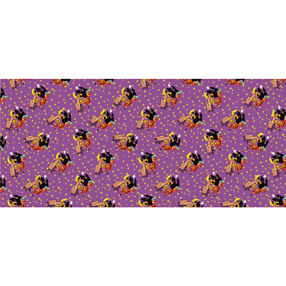 【ハロウィン】ディスプレイシート〈キャッスルハロウィン〉H87×L200cm / ハロウィン パンプキン 幕 店内装飾 インテリア デコレーション 販促 POP...