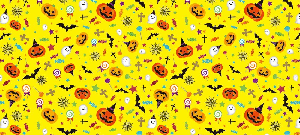 【ハロウィン】ディスプレイシート〈キッズハロウィン〉H87×L200cm / ハロウィン パンプキン 幕 店内装飾 インテリア デコレーション 販促 POP デ...