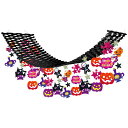 【ハロウィン】ガイコツ ハロウィン プリーツハンガー H45×W45×L180cm / 秋 ハロウィン 店舗装飾 ディスプレイ デコレーション 天井飾り 吊り飾り イベント 店内装飾 販促