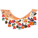 【ハロウィン】サーカスハロウィン プリーツハンガー H45×W45×L180cm / 秋 ハロウィン 店舗装飾 ディスプレイ デコレーション 天井飾り 吊り飾り イベント 店内装飾 販促