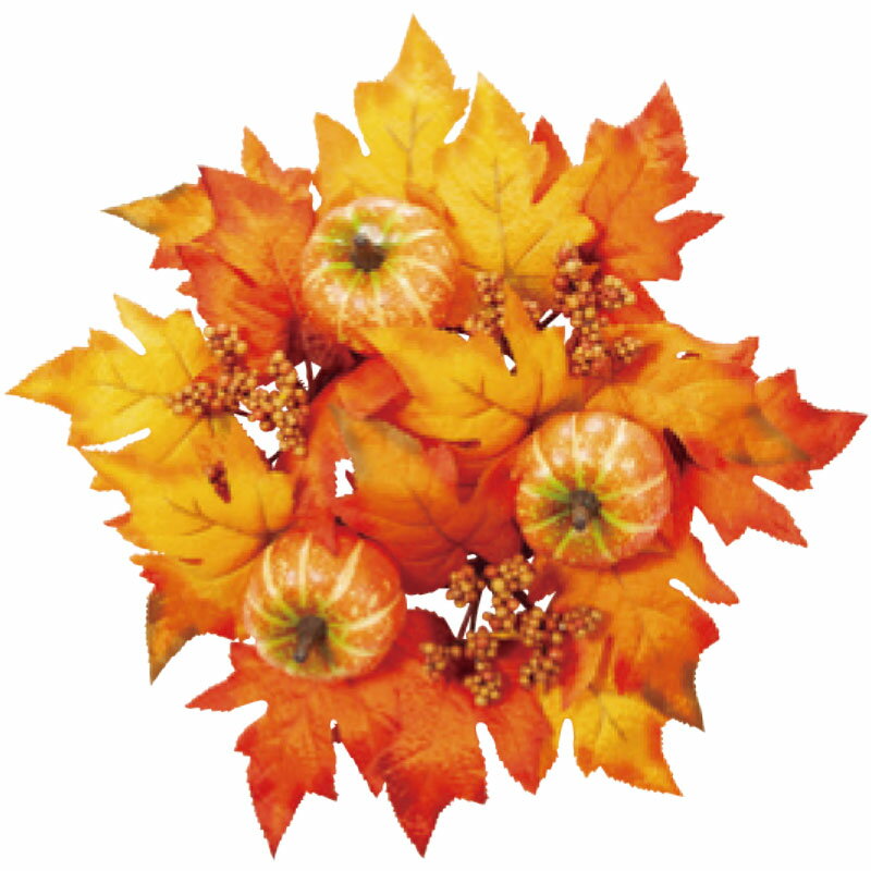 【ハロウィン】パンプキンリース Φ26cm / かぼちゃ 店舗装飾 ディスプレイ デコレーション 飾り イベント インテリア 販促