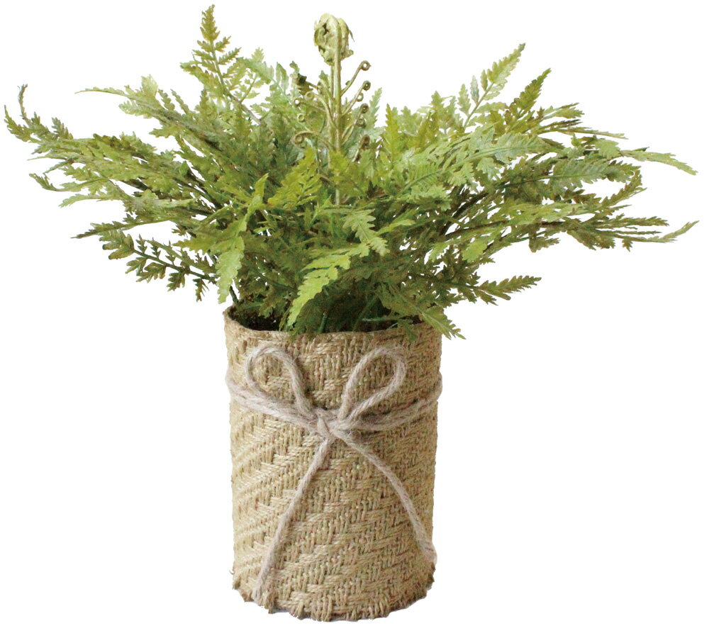 【人工観葉植物】ファーンポット　高さ30cm　/　フェイクグリーン　人工観葉植物　インテリア　お手入れ簡単　水やり不要　シンプル　おしゃれ　オフィスインテリア　店舗装飾