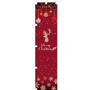 【クリスマス】のぼり メリークリスマス 赤 H180xW45cm / クリスマス 飾り 装飾 ディスプレイ 店舗装飾 販促 POP イベント パーティー