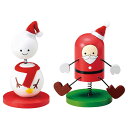 【クリスマス】クリスマススイートフレンズ2個セット H7.5XW5cm/ クリスマス 飾り 飾り付け 室内装飾 店舗 ディスプレイ 店舗装飾 販促 インテリア デコレーション