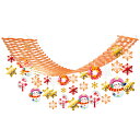 【クリスマス】ウォームモコモコスノーマン プリーツハンガー H45×W45×L180cm / クリスマス 飾り 店舗装飾 ディスプレイ 販促 POP インテリア 天井飾り 吊り装飾 スノーマン