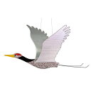 【正月】クラフト飛鶴40cm 銀 H20XW45×L40cm / 冬 正月 飾り 店舗装飾 ディスプレイ 販促 POP インテリア 天井飾り 吊り装飾