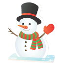 【クリスマス】スタンドパネル (スノーマン) H76×W69×D20cm / クリスマス 店舗装飾 販促 ディスプレイ イベント リボード SDGs 紙ボード ...