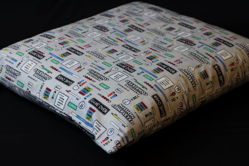 銘仙版 座布団カバー 55x59cm ざぶとんカバー ゲーム [3]