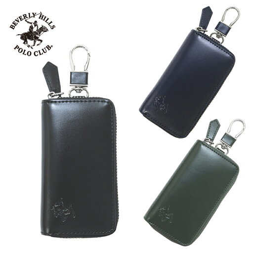 ビバリーヒルズポロクラブ BEVERLY HILLS POLO CLUB ラウンドファスナー キーケース レザー ロゴ メンズ 男性 bhgm1005 専属BOX付 ビバリーヒルズポロクラブ BEVERLY HILLS POLO CLUB ラウンドファスナー キーケース レザー ロゴ メンズ 男性 bhgm1005 専属BOX付