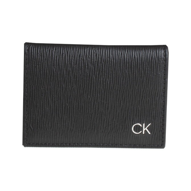 カルバンクライン 名刺入れ（メンズ） カルバンクライン Calvin Klein カードケース 名刺入れ ロゴ レザー メンズ 31ck200002 BOX付