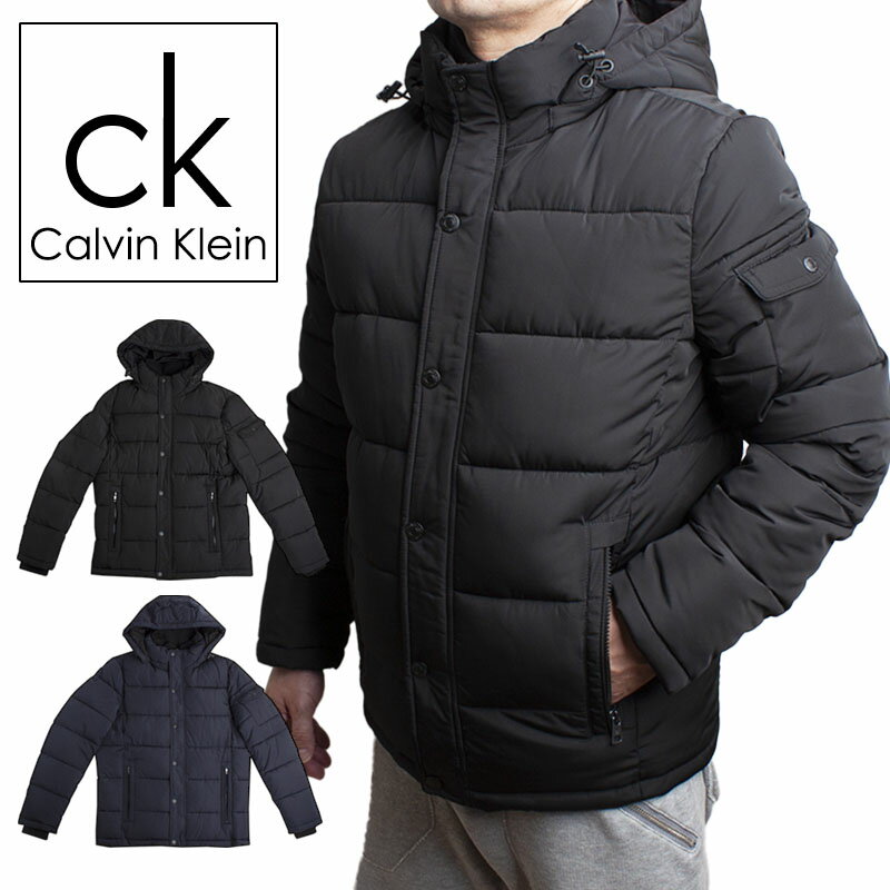 カルバンクライン Calvin Klein パファー ジャケット 中綿 フード ロゴ 防寒 大きいサイズ メンズ cm208326 ラッピング不可