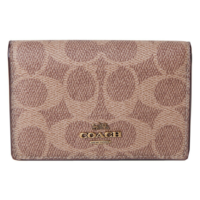 コーチ 財布 COACH カード ケース ビジネス　シグネチャー　コーデッド　キャンバス 33068のサムネイル