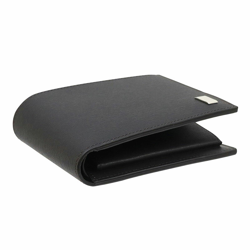 ダンヒル DUNHILL 二つ折り財布 レザー ダークブラウン サイドカー SIDECAR メンズ fp3070e